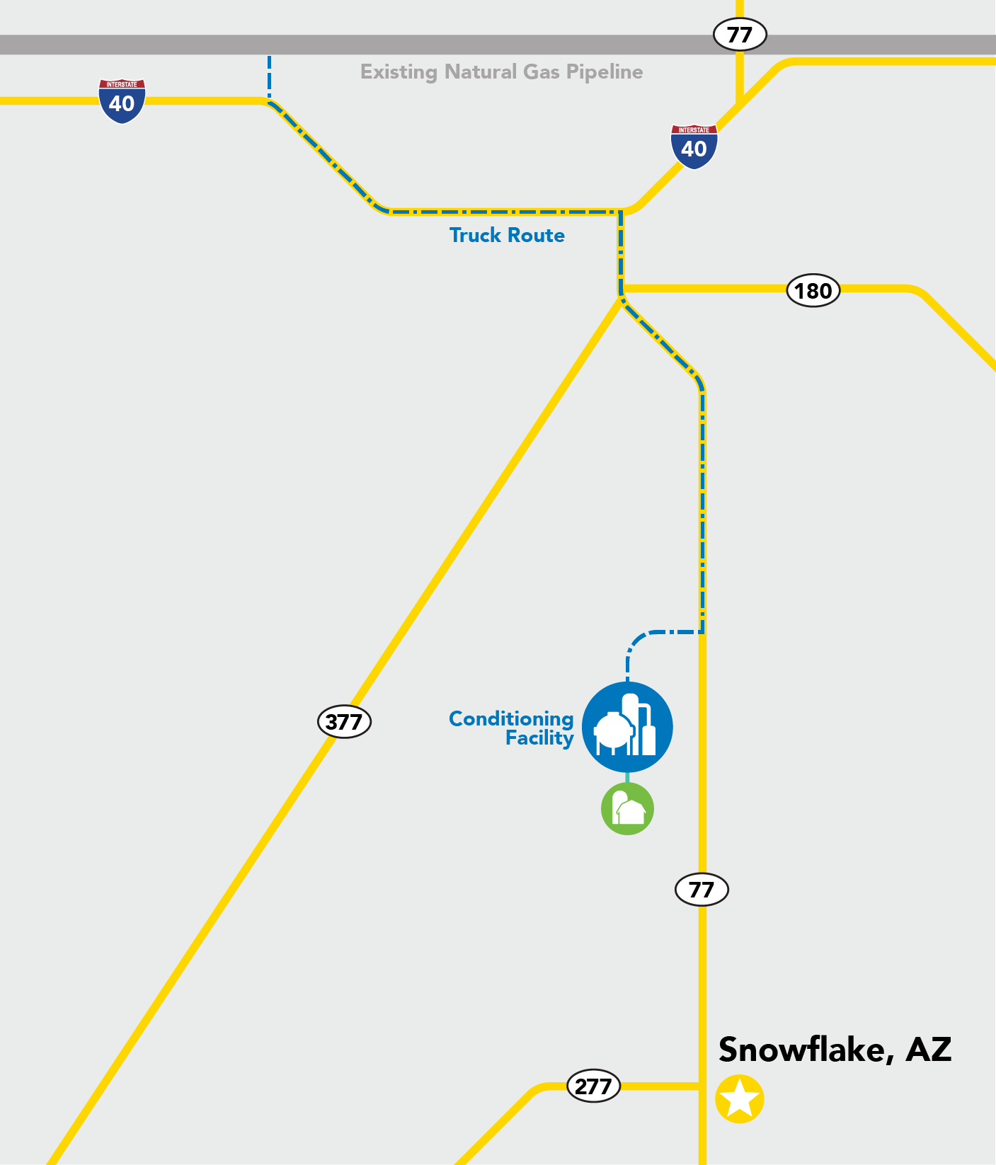 Snowflake, Arizona map